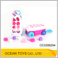 Educational plastic baggage car design block toy for kids OC0288294